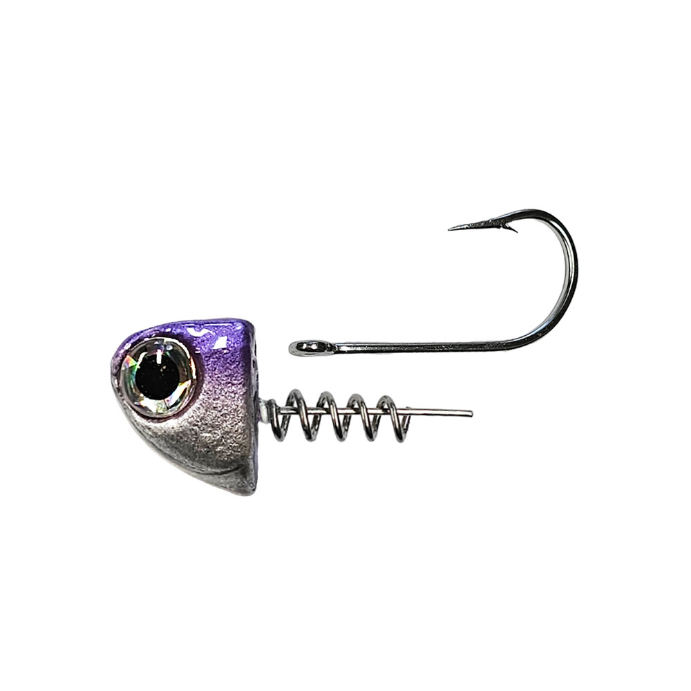 R&R 3 Slide Bait Jighead Black and Purple Pearl / 3/4oz