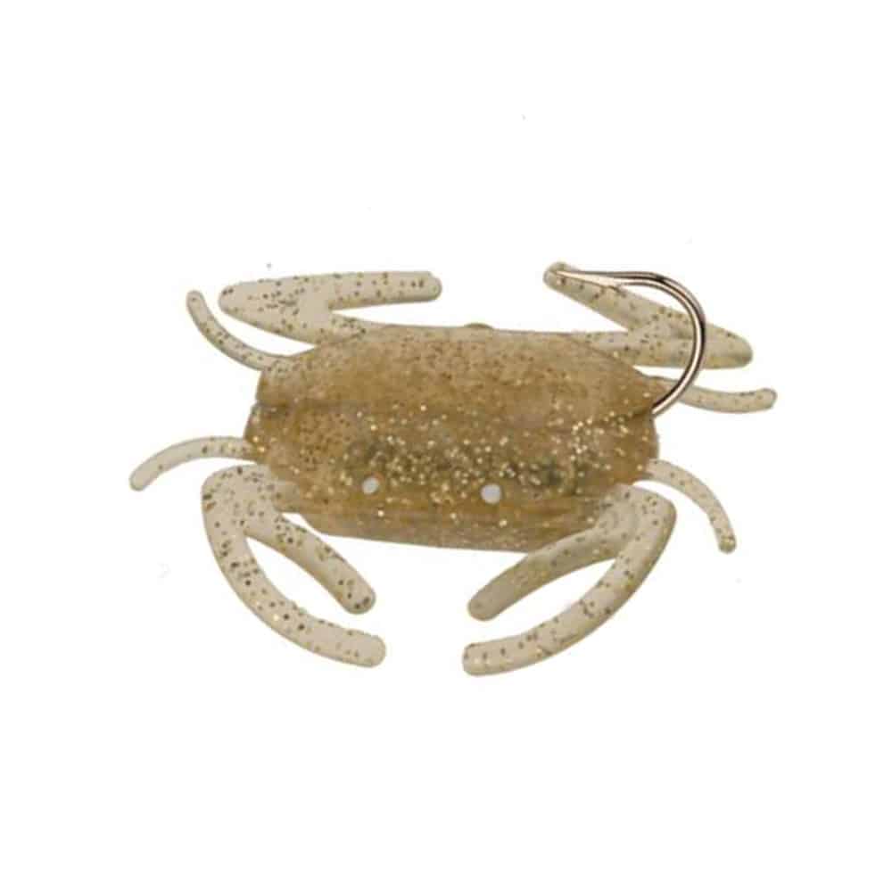 doa lures soft shell crab 2in gold glitter