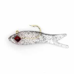doa lures tiny terroreyz silver glitter black back